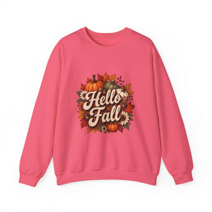 HELLO FALL PUMPKINS Unisex Heavy Blend™ Crewneck Sweatshirt