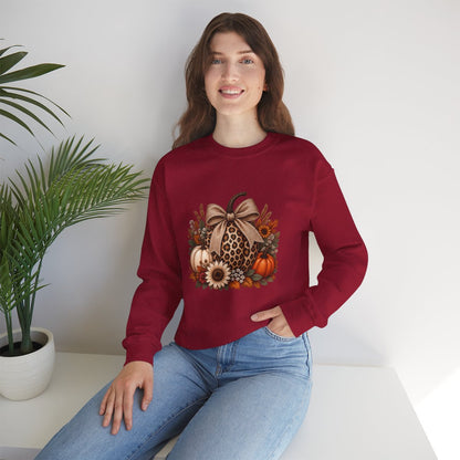 LEOPARD PUMPKIN Unisex Heavy Blend™ Crewneck Sweatshirt