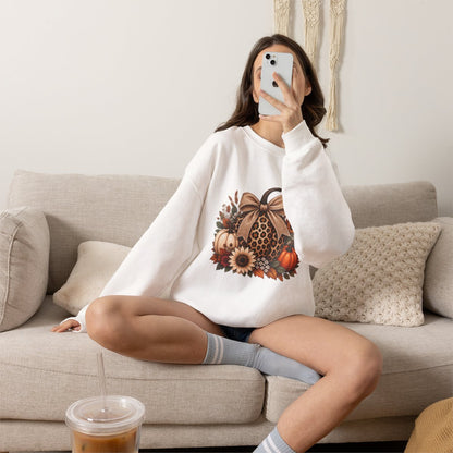 LEOPARD PUMPKIN Unisex Heavy Blend™ Crewneck Sweatshirt
