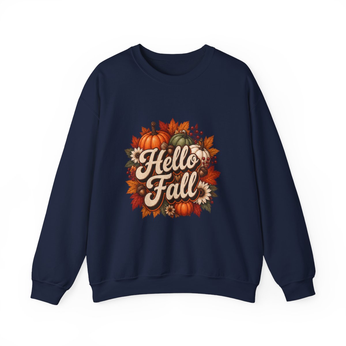 HELLO FALL PUMPKINS Unisex Heavy Blend™ Crewneck Sweatshirt