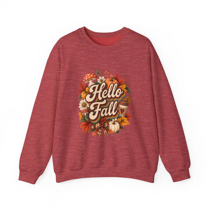 HELLO FALL Unisex Heavy Blend™ Crewneck Sweatshirt