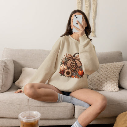 LEOPARD PUMPKIN Unisex Heavy Blend™ Crewneck Sweatshirt