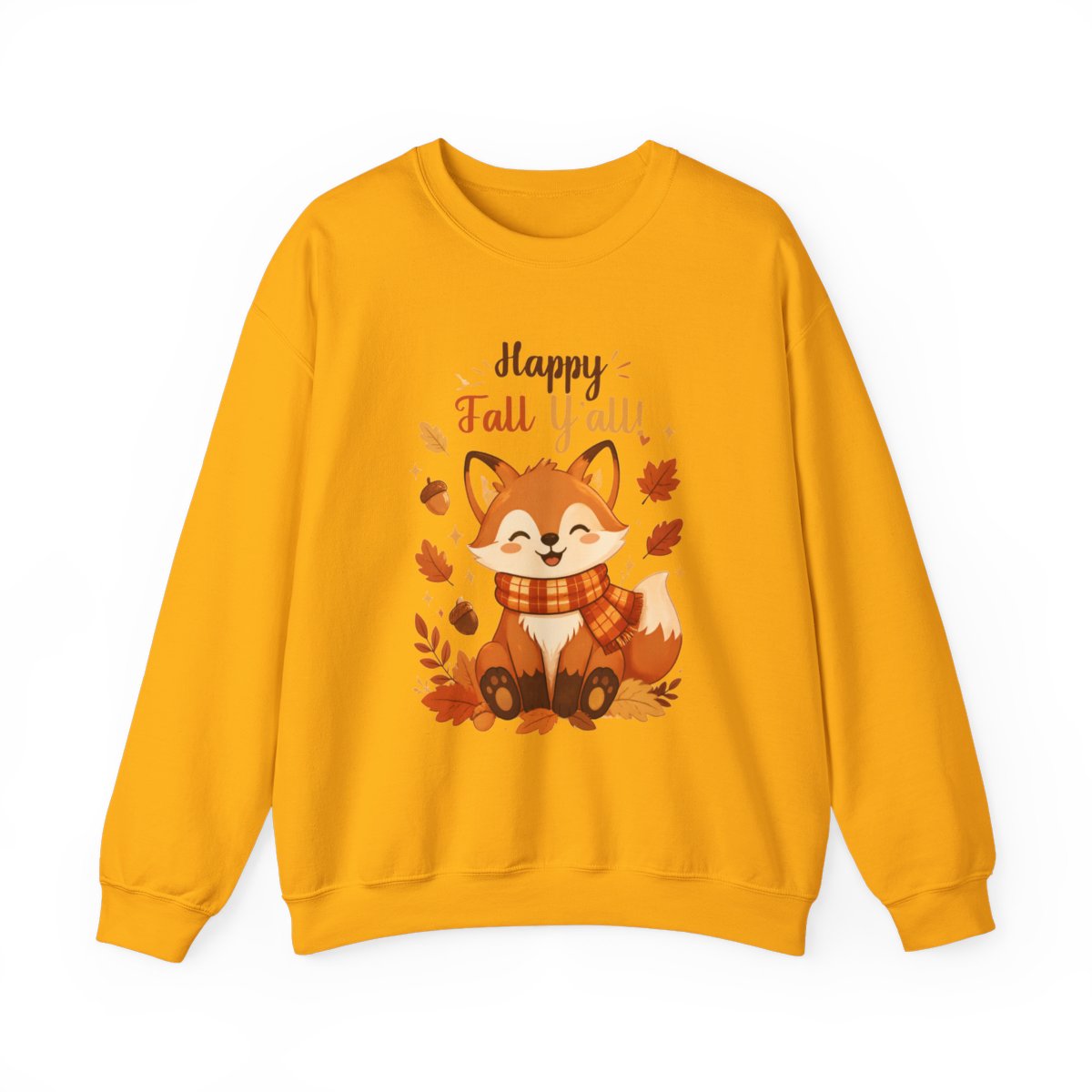 HAPPY FALL YALL FOX Unisex Heavy Blend™ Crewneck Sweatshirt