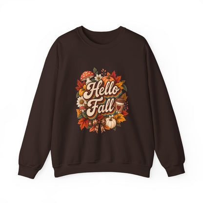 HELLO FALL Unisex Heavy Blend™ Crewneck Sweatshirt