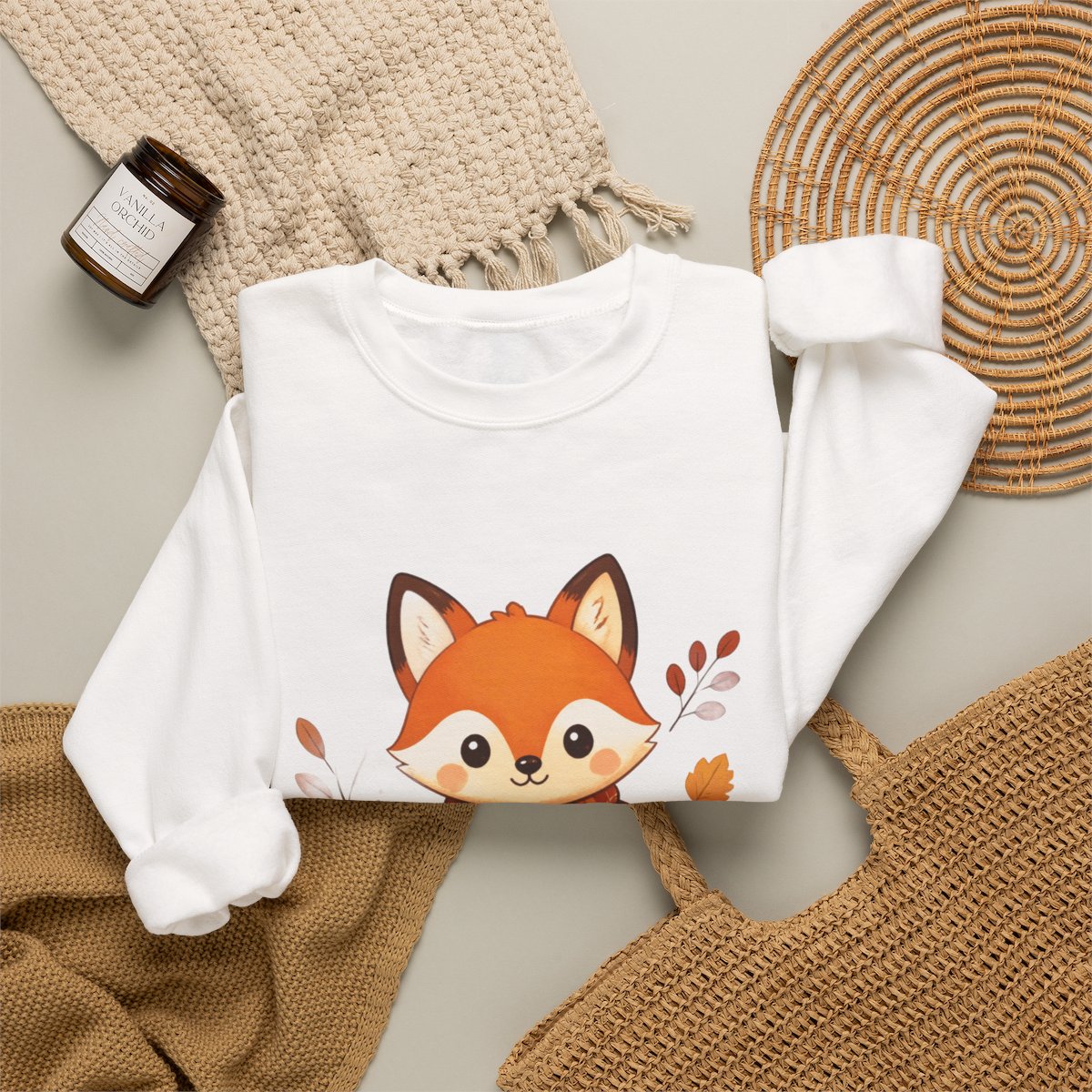 FALL FOX Unisex Heavy Blend™ Crewneck Sweatshirt