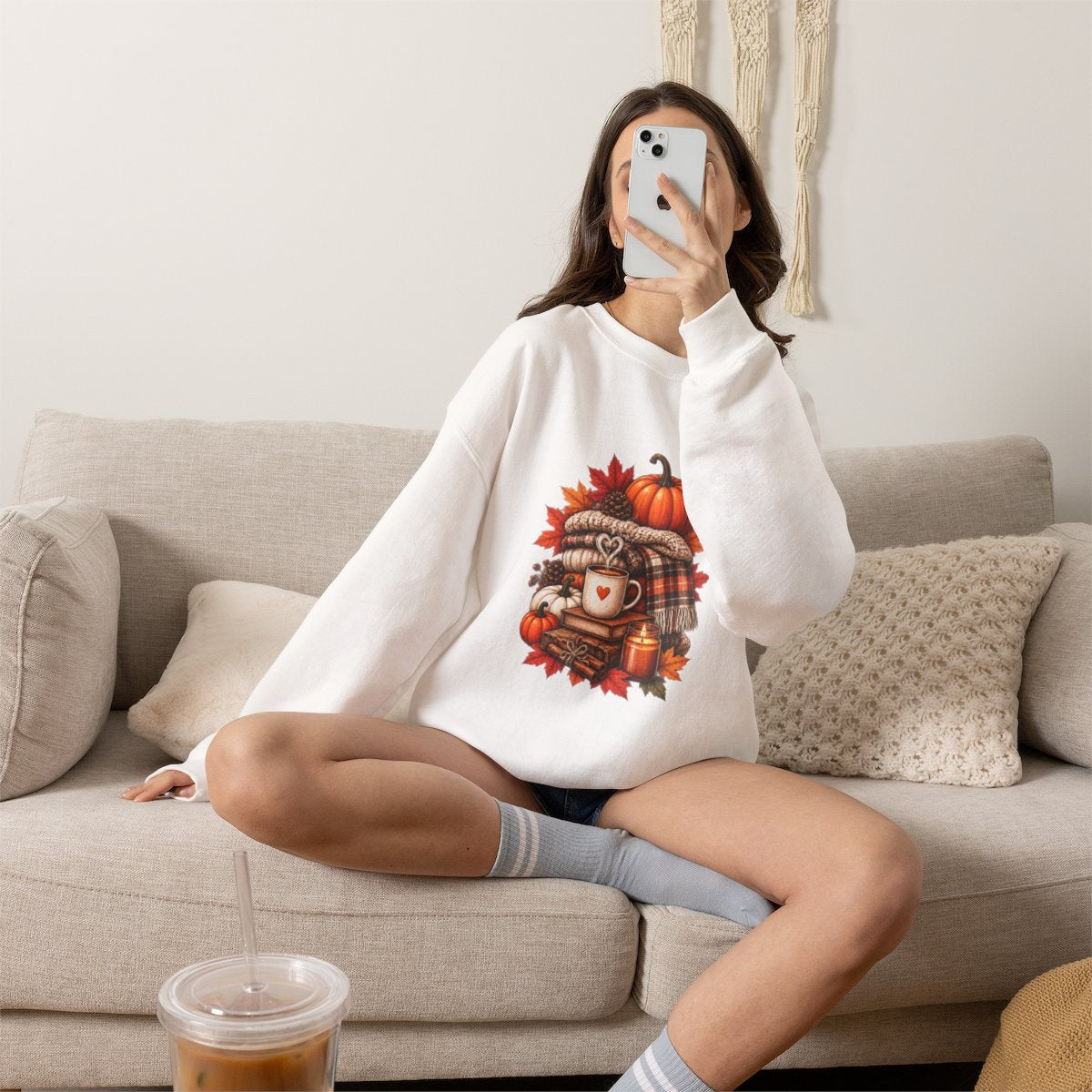 FALL COZY SWEATSHIRT Unisex Heavy Blend™ Crewneck Sweatshirt