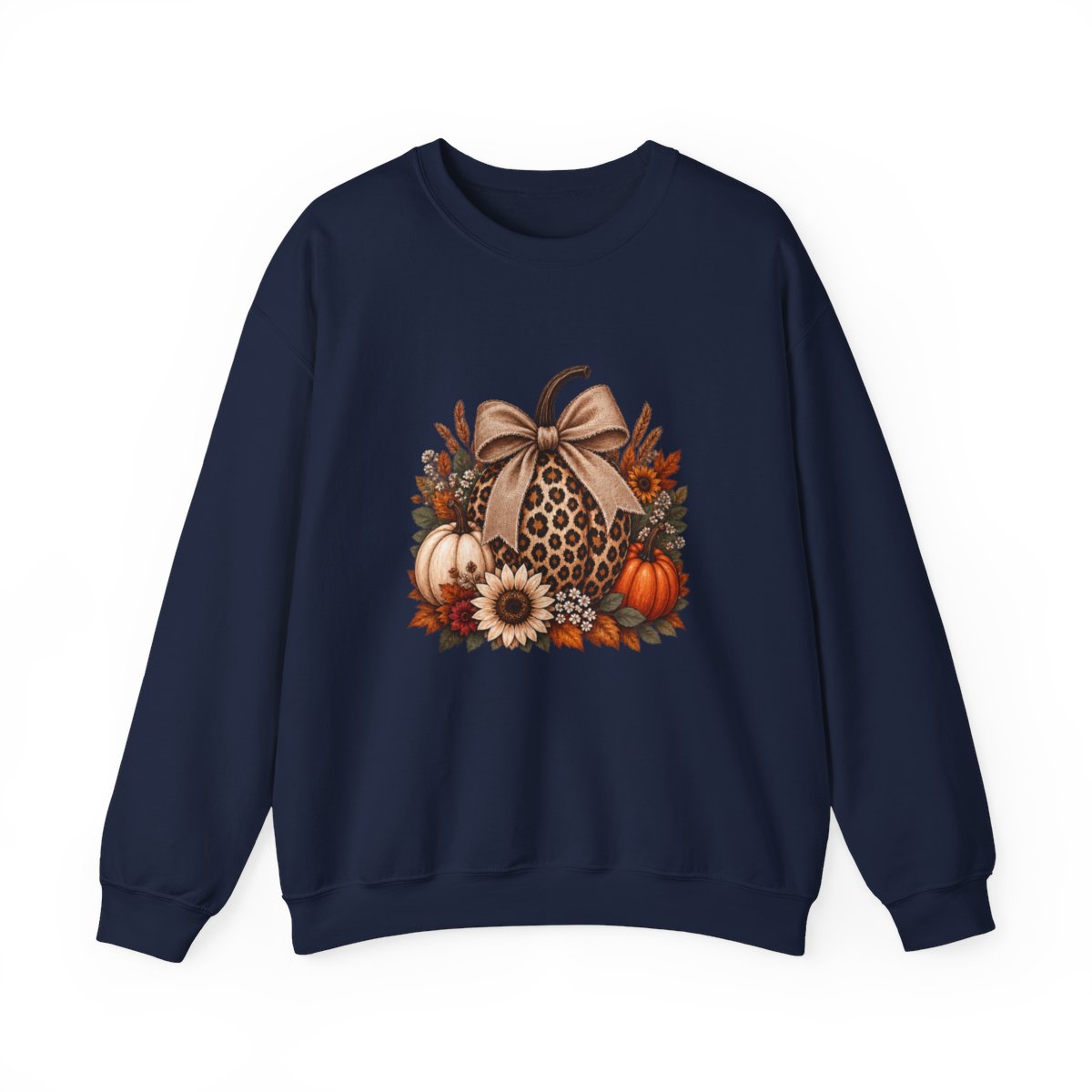 LEOPARD PUMPKIN Unisex Heavy Blend™ Crewneck Sweatshirt