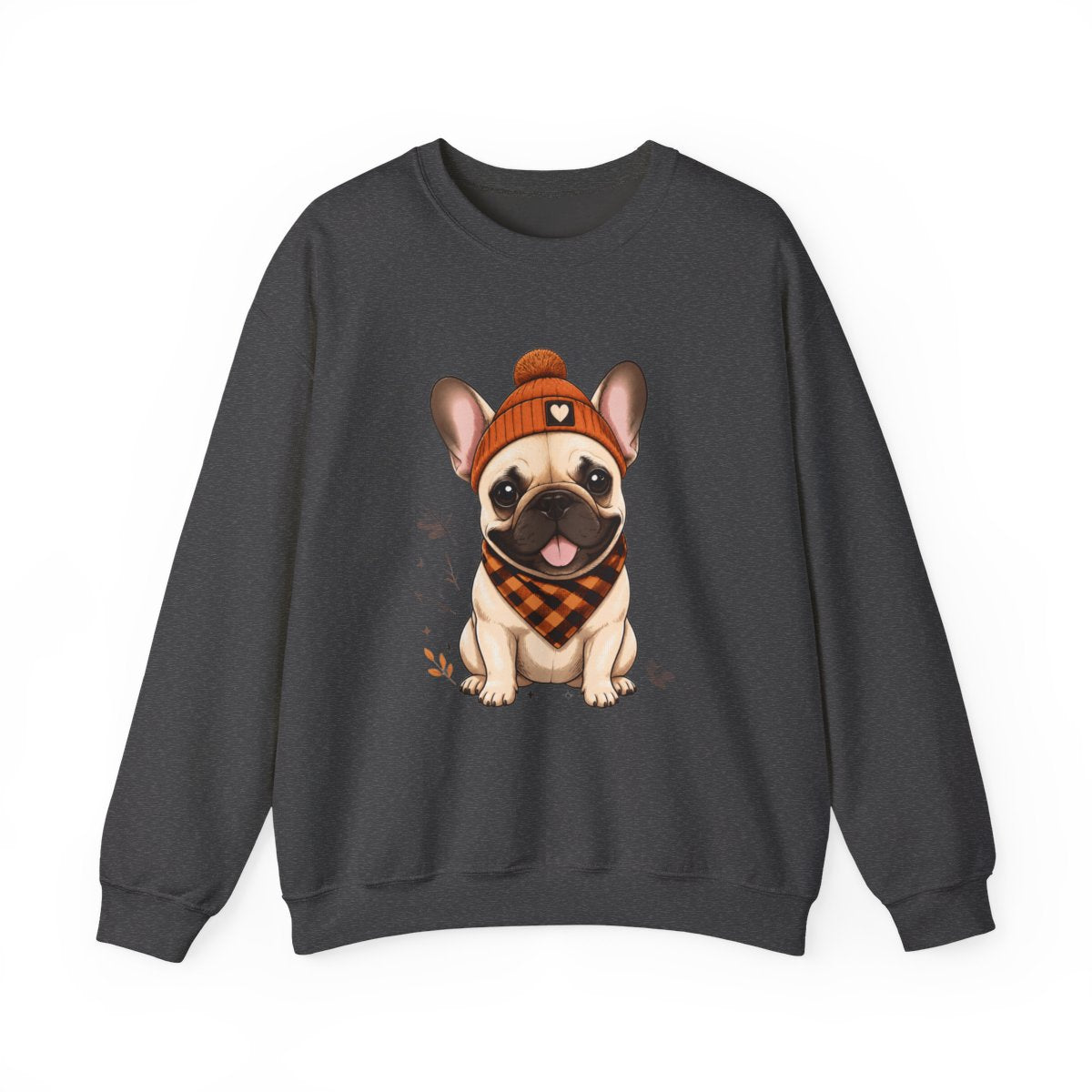 FALL FRENCHIE BANDANA Unisex Heavy Blend™ Crewneck Sweatshirt