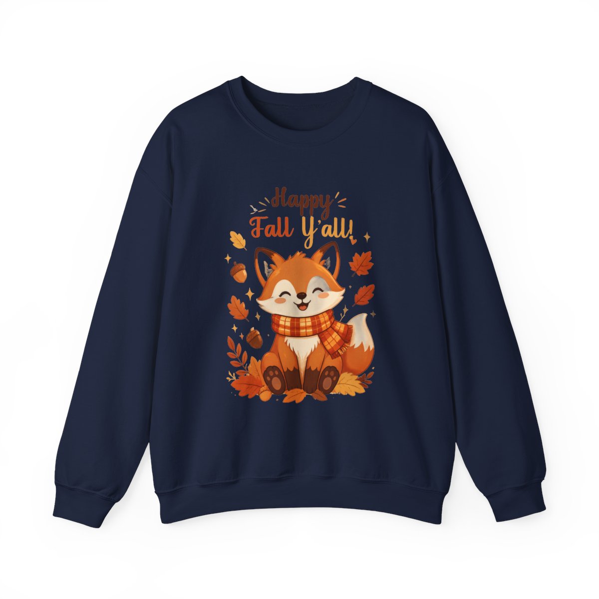 HAPPY FALL YALL FOX Unisex Heavy Blend™ Crewneck Sweatshirt