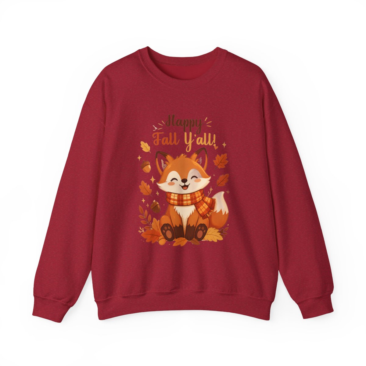 HAPPY FALL YALL FOX Unisex Heavy Blend™ Crewneck Sweatshirt