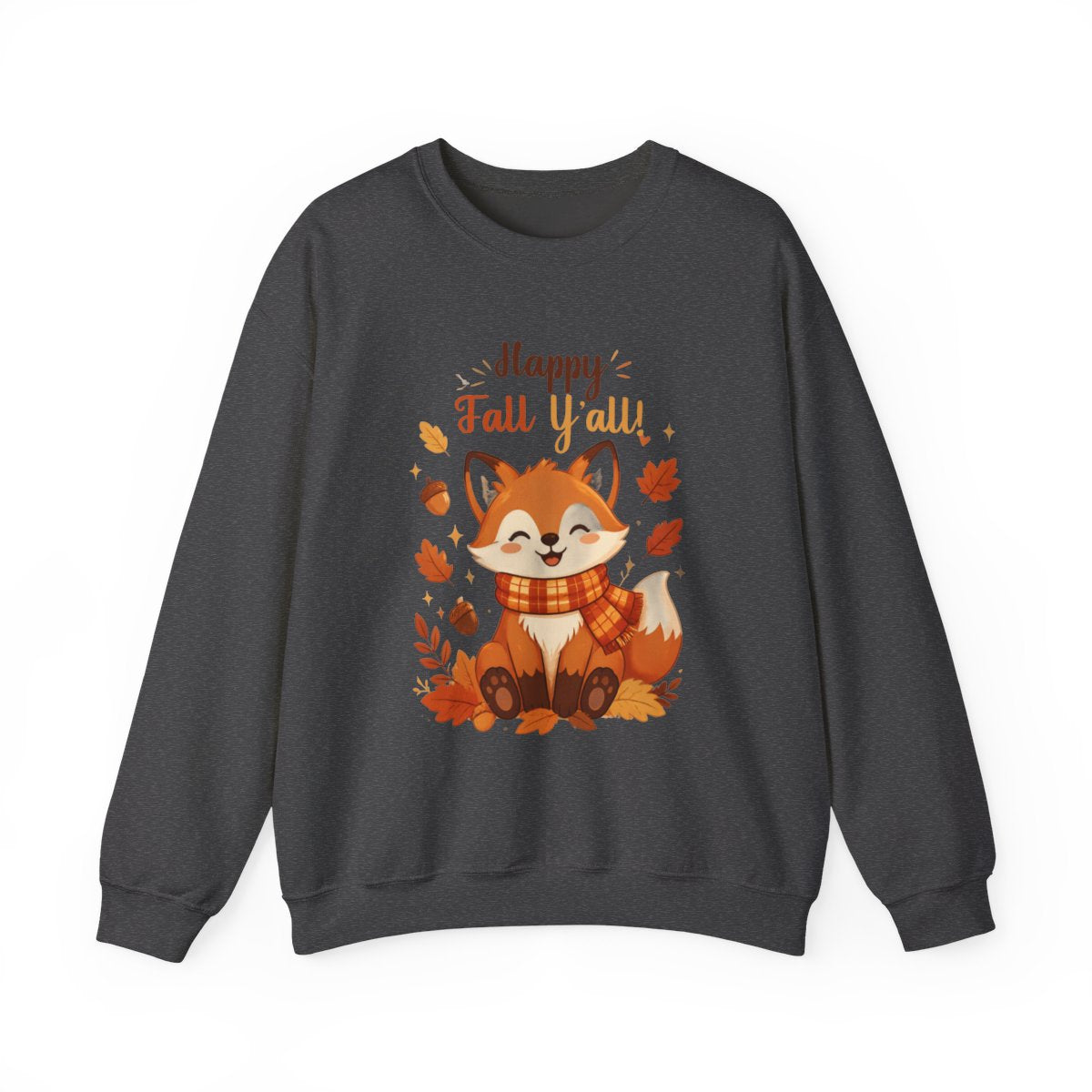 HAPPY FALL YALL FOX Unisex Heavy Blend™ Crewneck Sweatshirt