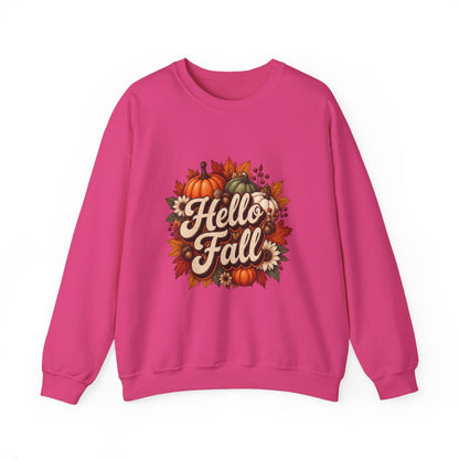 HELLO FALL PUMPKINS Unisex Heavy Blend™ Crewneck Sweatshirt