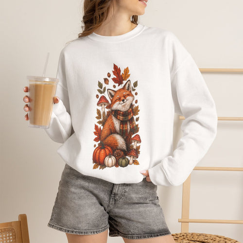 FALL FOX Unisex Heavy Blend™ Crewneck Sweatshirt