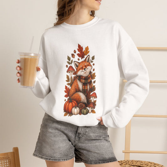 FALL FOX Unisex Heavy Blend™ Crewneck Sweatshirt