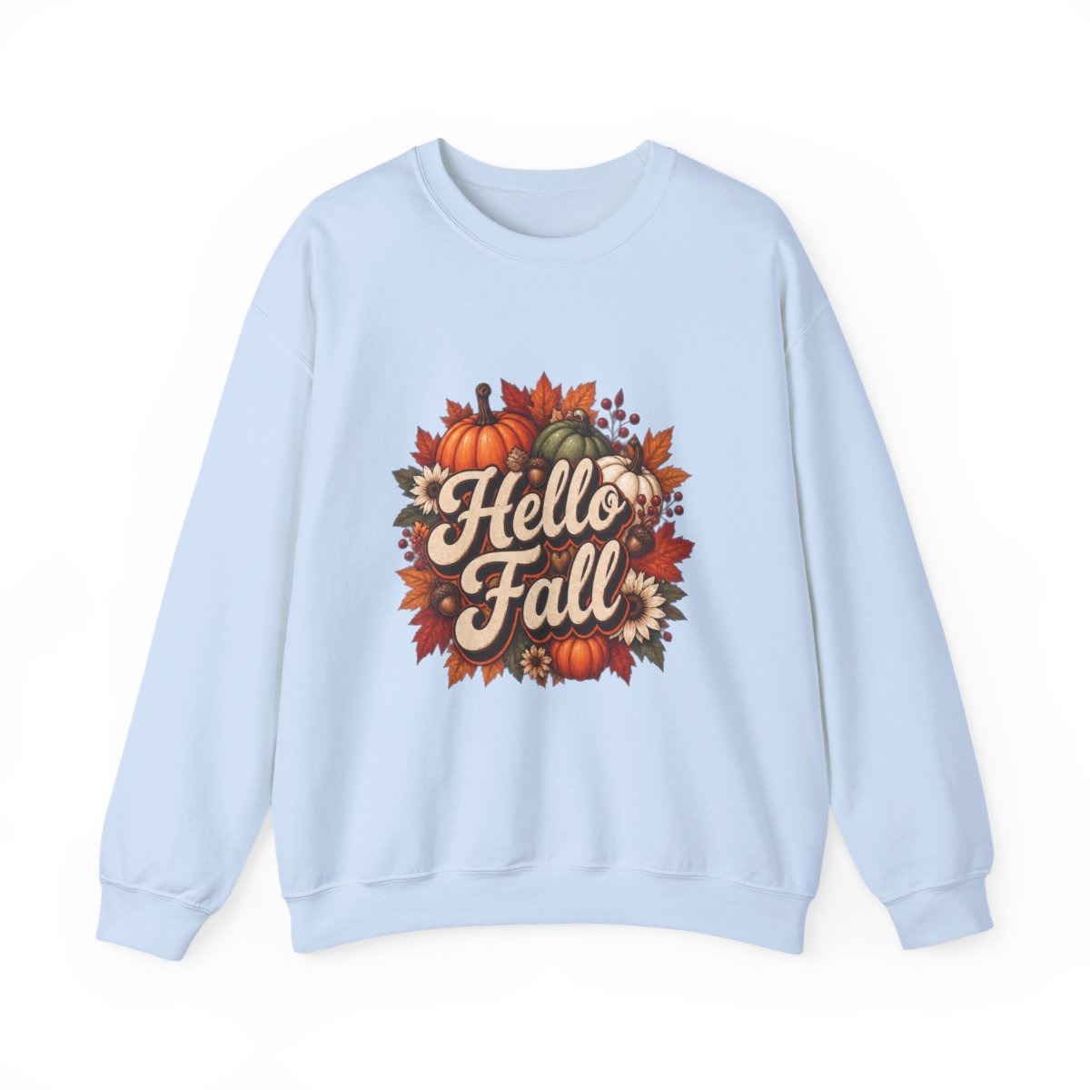 HELLO FALL PUMPKINS Unisex Heavy Blend™ Crewneck Sweatshirt