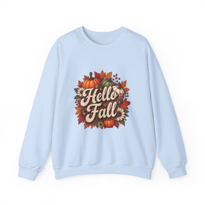 HELLO FALL PUMPKINS Unisex Heavy Blend™ Crewneck Sweatshirt