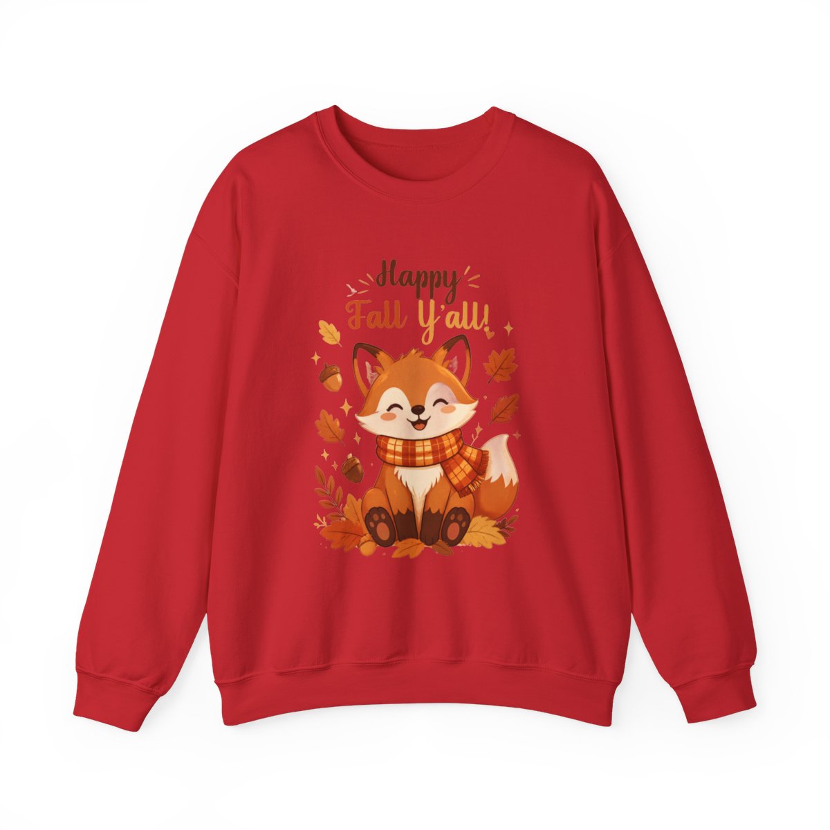 HAPPY FALL YALL FOX Unisex Heavy Blend™ Crewneck Sweatshirt