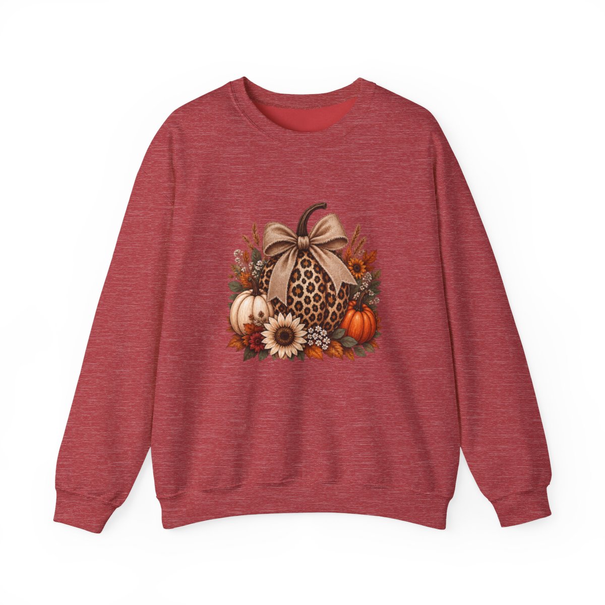 LEOPARD PUMPKIN Unisex Heavy Blend™ Crewneck Sweatshirt