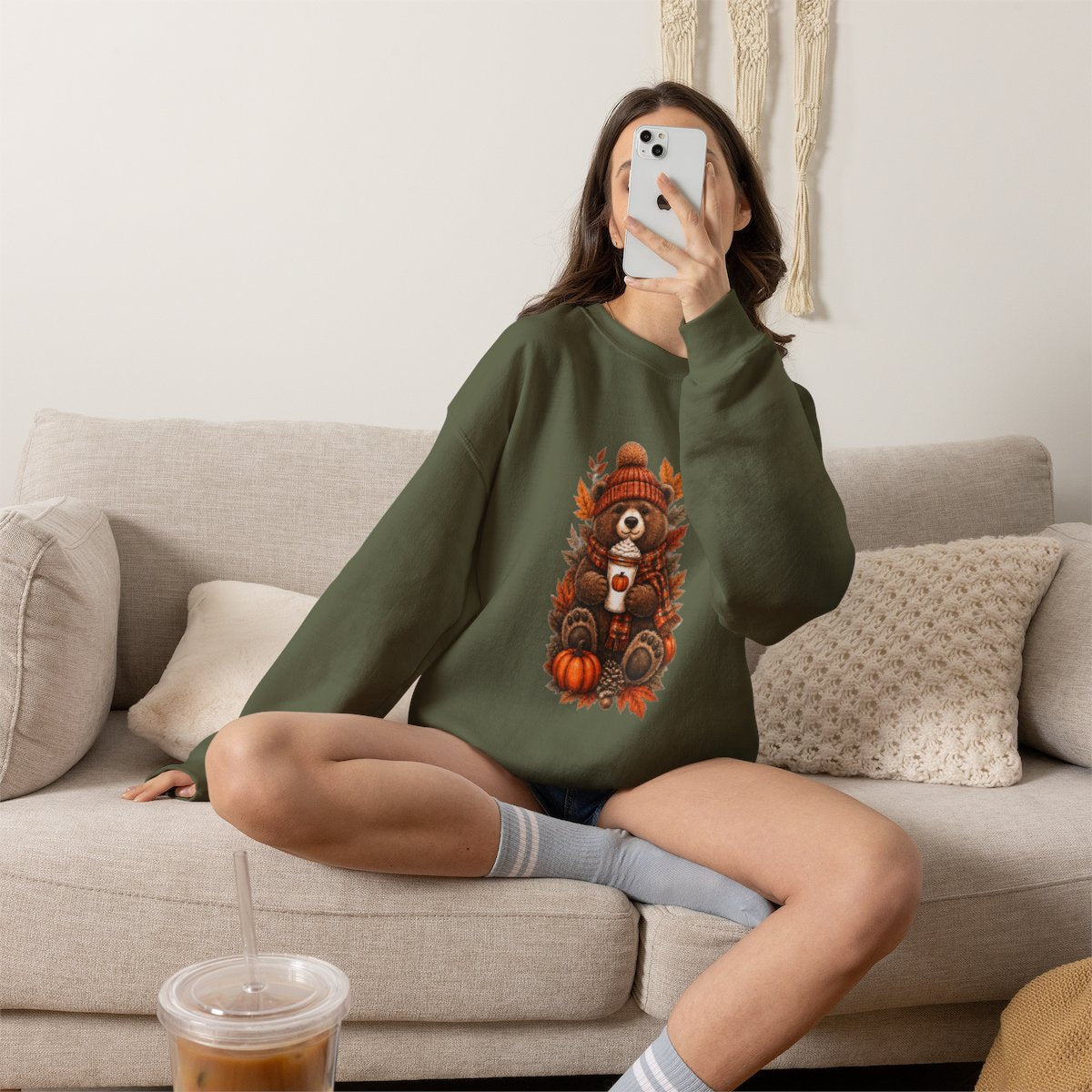 FALL BEAR Unisex Heavy Blend™ Crewneck Sweatshirt