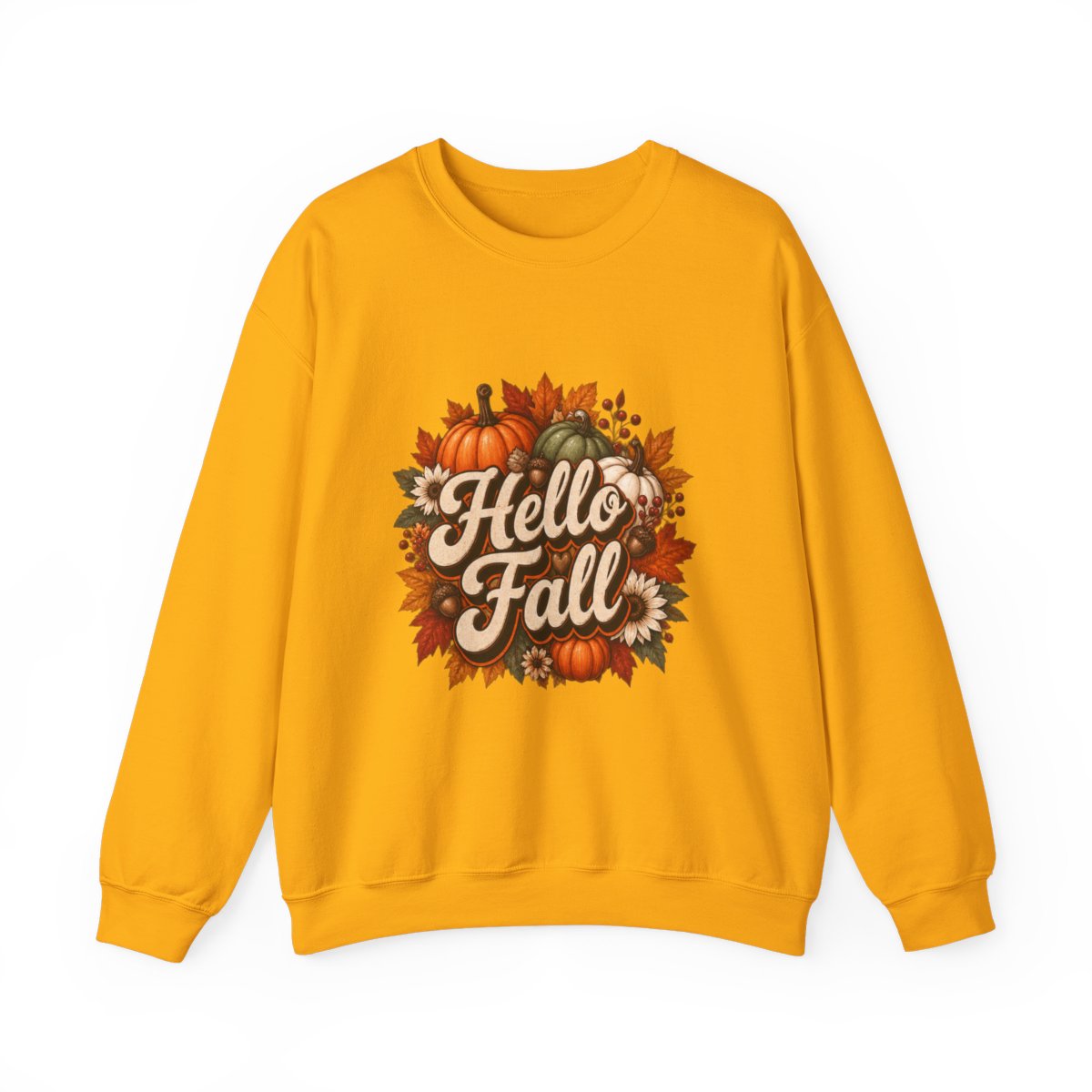 HELLO FALL PUMPKINS Unisex Heavy Blend™ Crewneck Sweatshirt