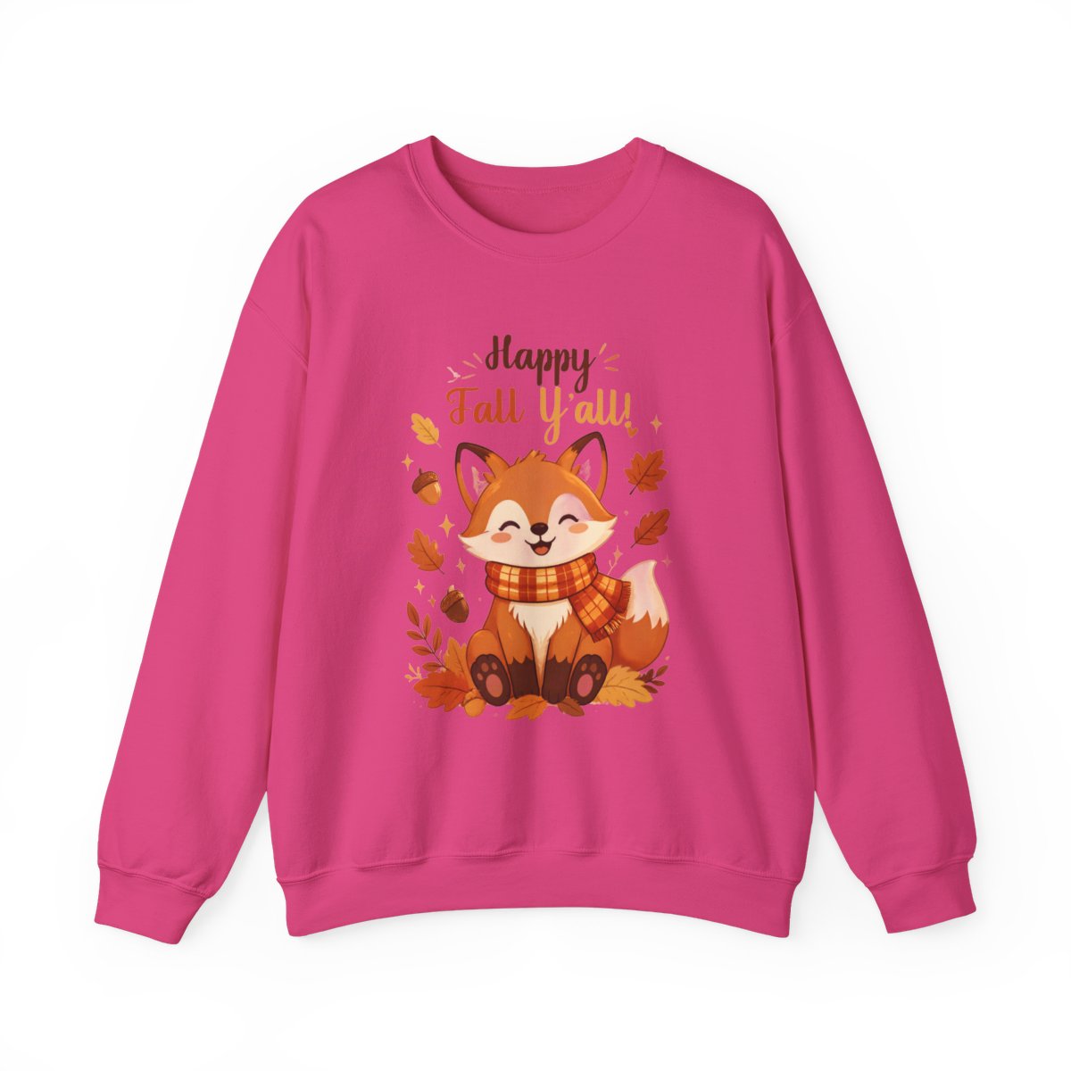 HAPPY FALL YALL FOX Unisex Heavy Blend™ Crewneck Sweatshirt