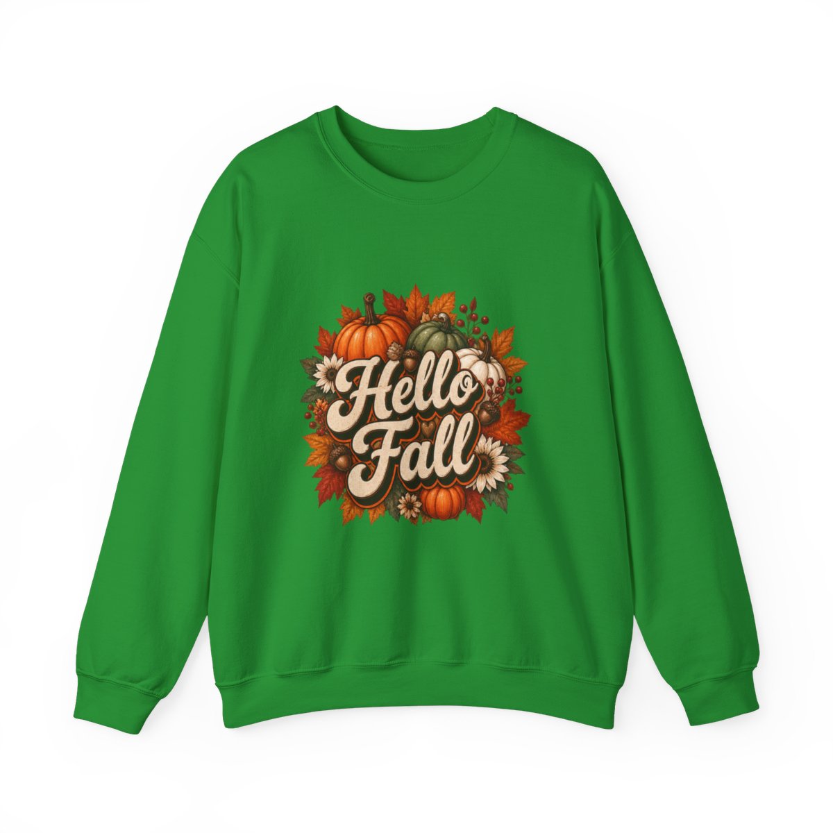HELLO FALL PUMPKINS Unisex Heavy Blend™ Crewneck Sweatshirt