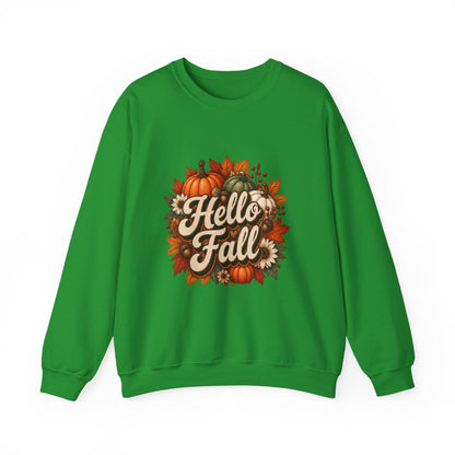 HELLO FALL PUMPKINS Unisex Heavy Blend™ Crewneck Sweatshirt