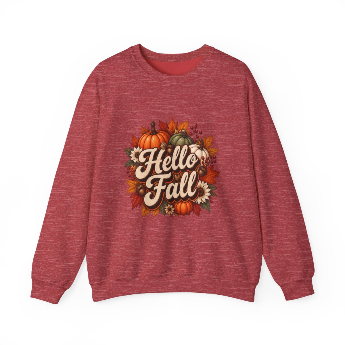 HELLO FALL PUMPKINS Unisex Heavy Blend™ Crewneck Sweatshirt
