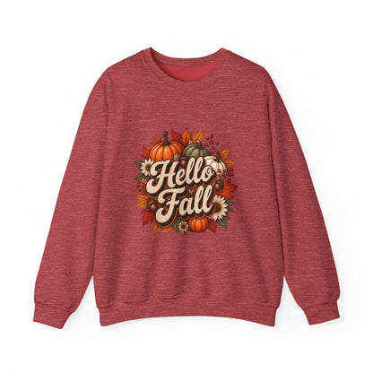 HELLO FALL PUMPKINS Unisex Heavy Blend™ Crewneck Sweatshirt