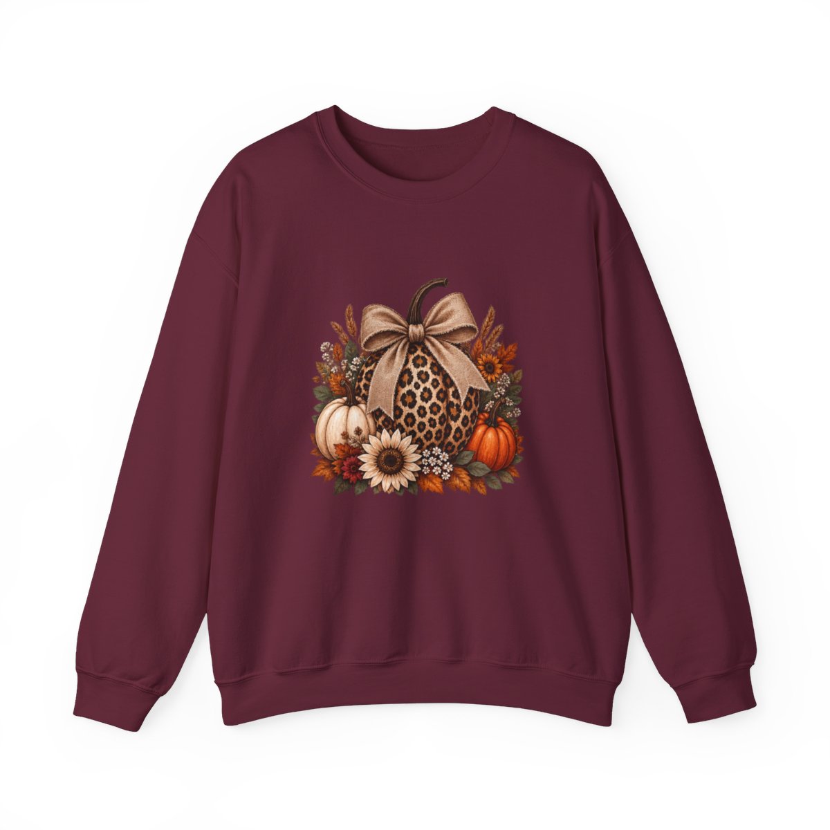 LEOPARD PUMPKIN Unisex Heavy Blend™ Crewneck Sweatshirt