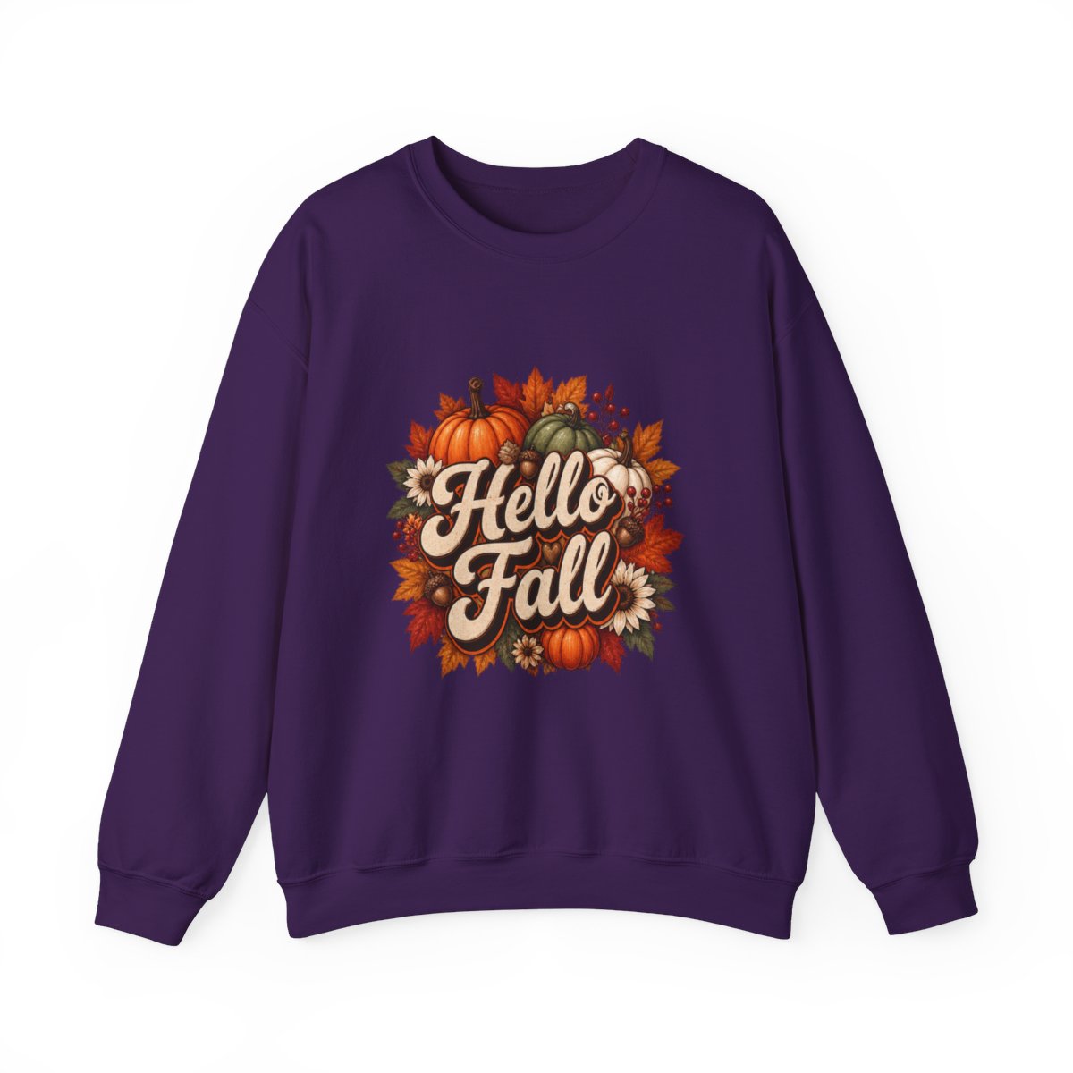 HELLO FALL PUMPKINS Unisex Heavy Blend™ Crewneck Sweatshirt