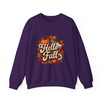 HELLO FALL PUMPKINS Unisex Heavy Blend™ Crewneck Sweatshirt