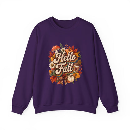 HELLO FALL Unisex Heavy Blend™ Crewneck Sweatshirt