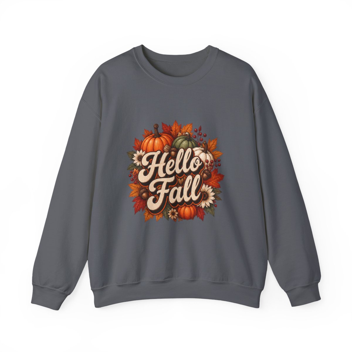 HELLO FALL PUMPKINS Unisex Heavy Blend™ Crewneck Sweatshirt