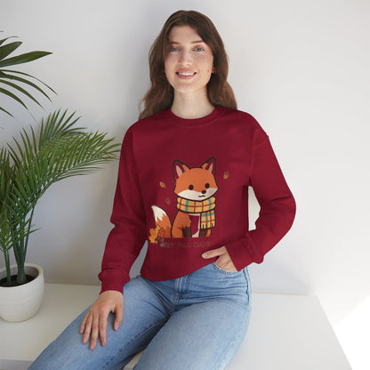 FALL FOX COZY Unisex Heavy Blend™ Crewneck Sweatshirt
