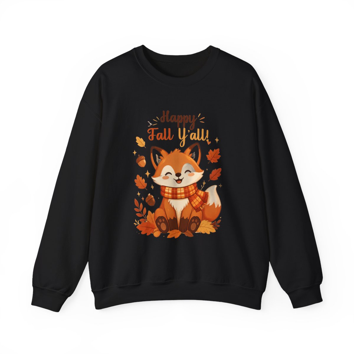 HAPPY FALL YALL FOX Unisex Heavy Blend™ Crewneck Sweatshirt
