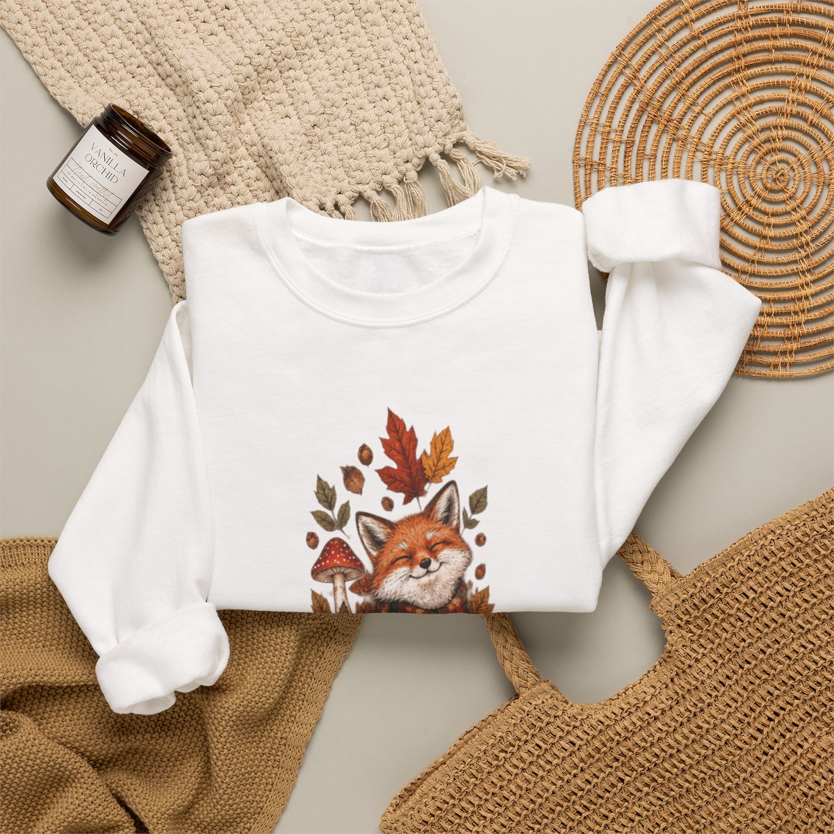FALL FOX Unisex Heavy Blend™ Crewneck Sweatshirt