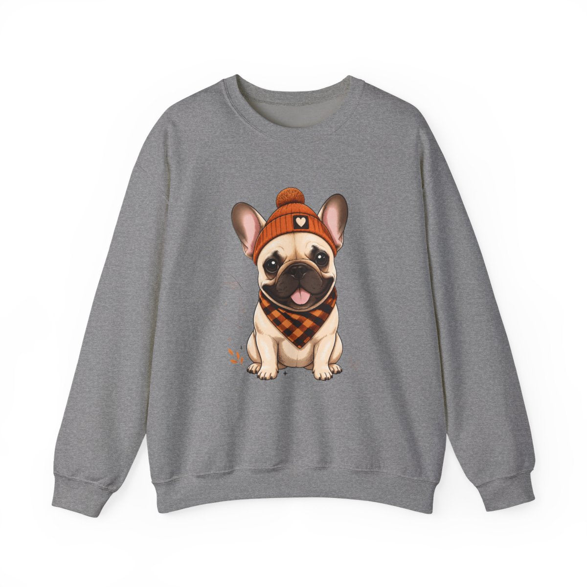 FALL FRENCHIE BANDANA Unisex Heavy Blend™ Crewneck Sweatshirt