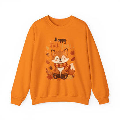 HAPPY FALL YALL FOX Unisex Heavy Blend™ Crewneck Sweatshirt