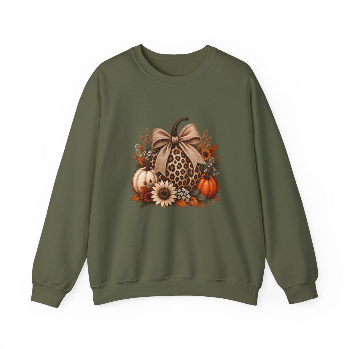 LEOPARD PUMPKIN Unisex Heavy Blend™ Crewneck Sweatshirt