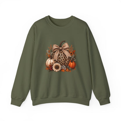 LEOPARD PUMPKIN Unisex Heavy Blend™ Crewneck Sweatshirt