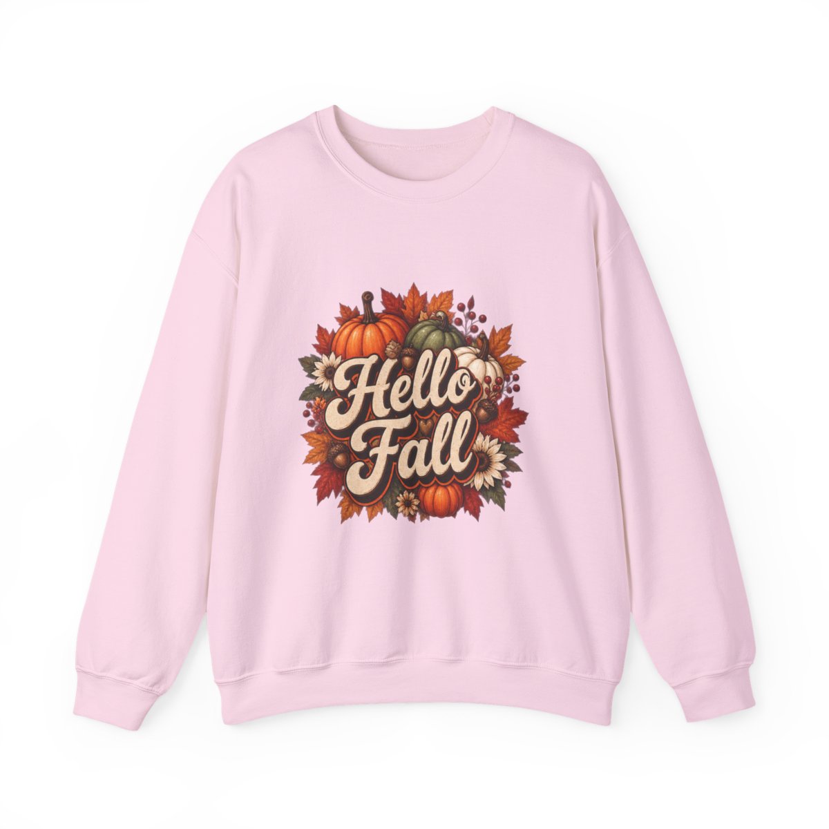 HELLO FALL PUMPKINS Unisex Heavy Blend™ Crewneck Sweatshirt