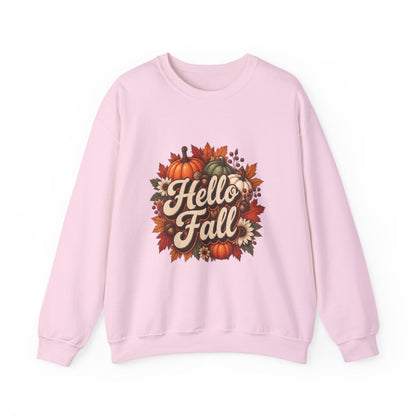 HELLO FALL PUMPKINS Unisex Heavy Blend™ Crewneck Sweatshirt