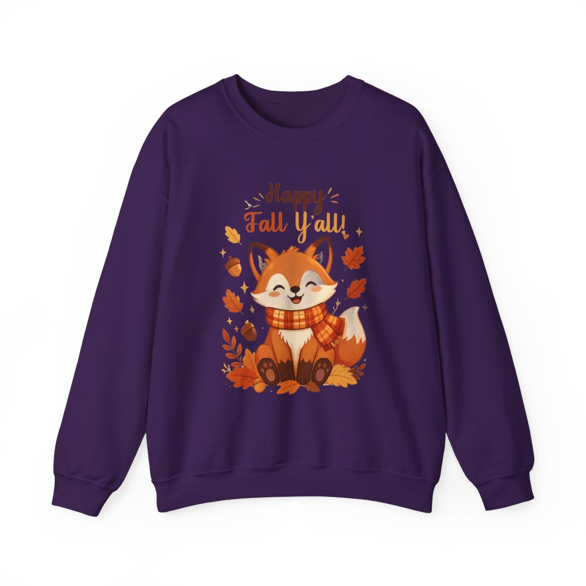 HAPPY FALL YALL FOX Unisex Heavy Blend™ Crewneck Sweatshirt