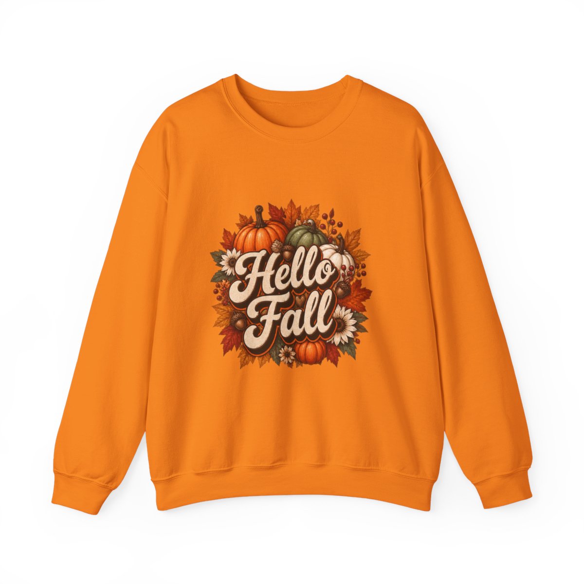 HELLO FALL PUMPKINS Unisex Heavy Blend™ Crewneck Sweatshirt