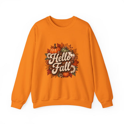 HELLO FALL PUMPKINS Unisex Heavy Blend™ Crewneck Sweatshirt