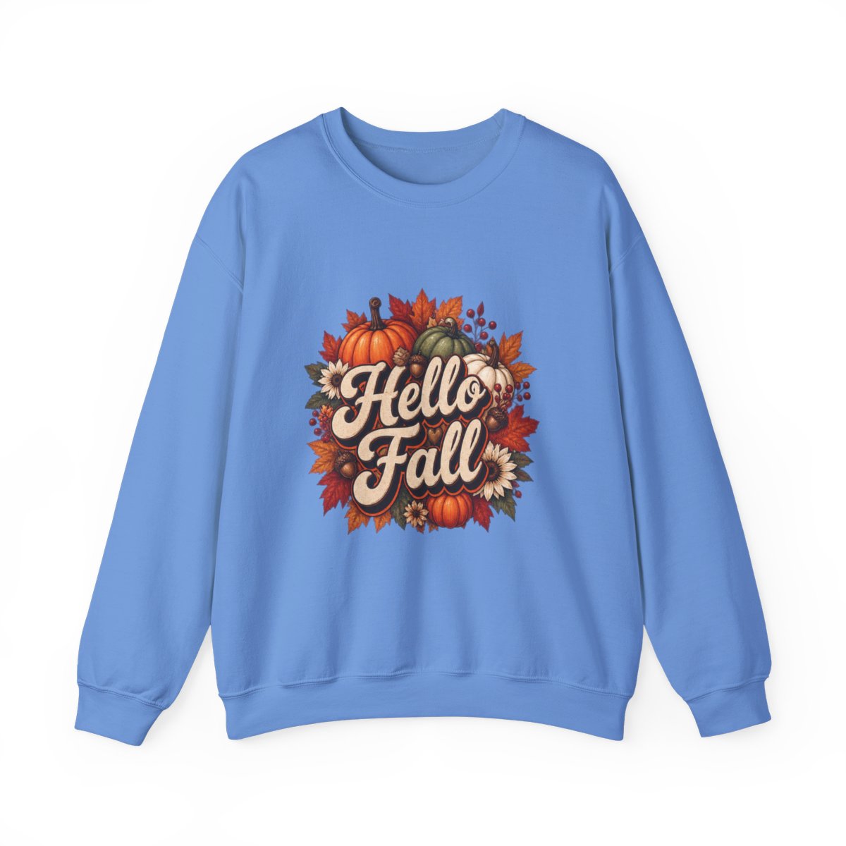 HELLO FALL PUMPKINS Unisex Heavy Blend™ Crewneck Sweatshirt