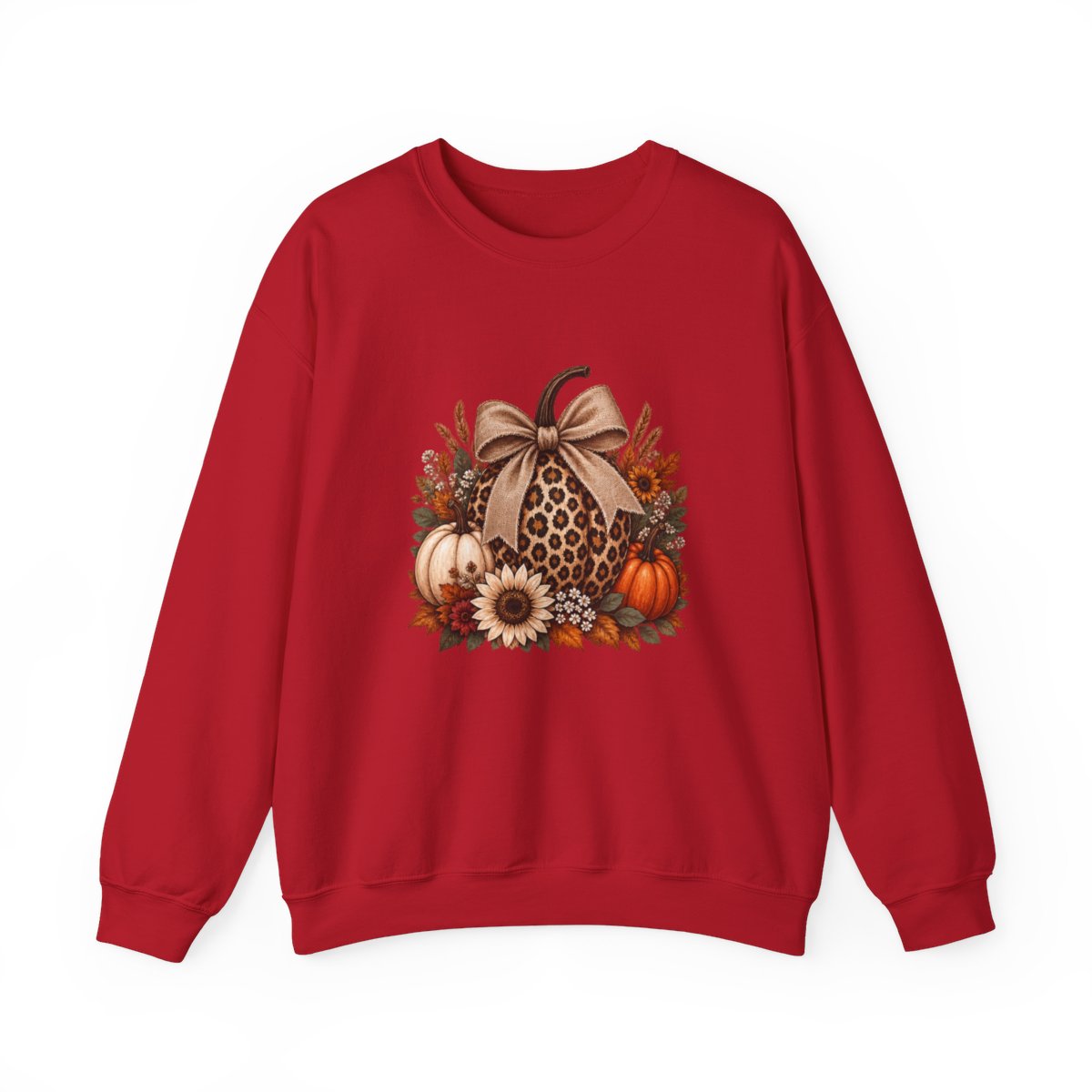 LEOPARD PUMPKIN Unisex Heavy Blend™ Crewneck Sweatshirt