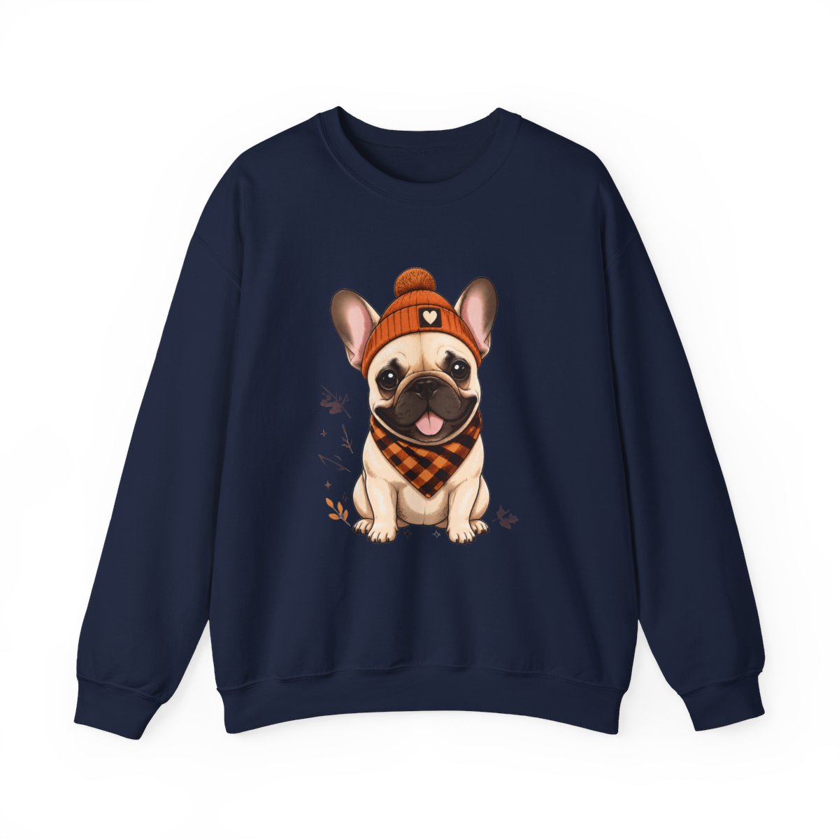 FALL FRENCHIE BANDANA Unisex Heavy Blend™ Crewneck Sweatshirt