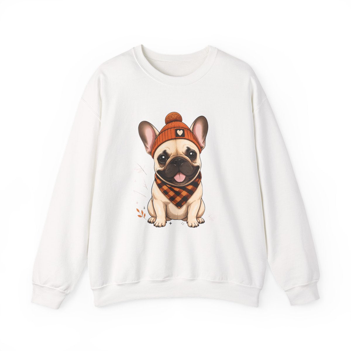 FALL FRENCHIE BANDANA Unisex Heavy Blend™ Crewneck Sweatshirt